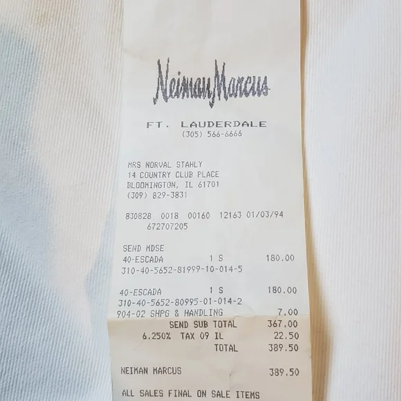 Vintage Escada White Jeans - Picture 6 of 13